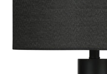 Load image into Gallery viewer, Metal And Acrylic Cylinder Table Lamp With Black Drum Shade - Black
