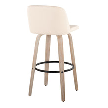 Load image into Gallery viewer, Toriano - Mid-Century Modern Fixed Height BarStool With Round Footrest (Set of 2)
