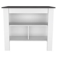 Load image into Gallery viewer, 41" Wood Island For Kitchen Set With Storage - Gray / White
