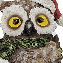 Load image into Gallery viewer, Owl Figurine (Set of 3) (552240) - Brown / White / Red
