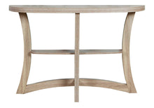 Load image into Gallery viewer, Half Moon Three Leg Console Table With Shelves - Taupe
