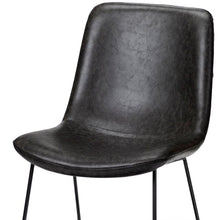 Load image into Gallery viewer, Upholstered Faux leather Side Chairs (Set of 2) - Black
