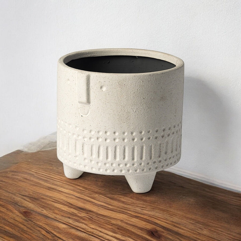 Abstract Cylinder Table Vase (397502) - White