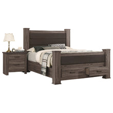 Load image into Gallery viewer, Upholstered Bed With Footboard Drawers

