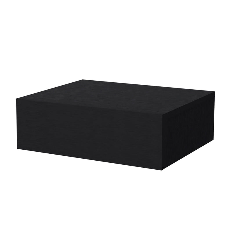 5" Wood One Drawer Floating Nightstand - Black