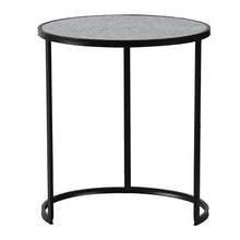 Load image into Gallery viewer, Round End Table, Stacking Side Tables With Sturdy Metal Frame For Small Space, Living Room, Office (Set of 2) - Black
