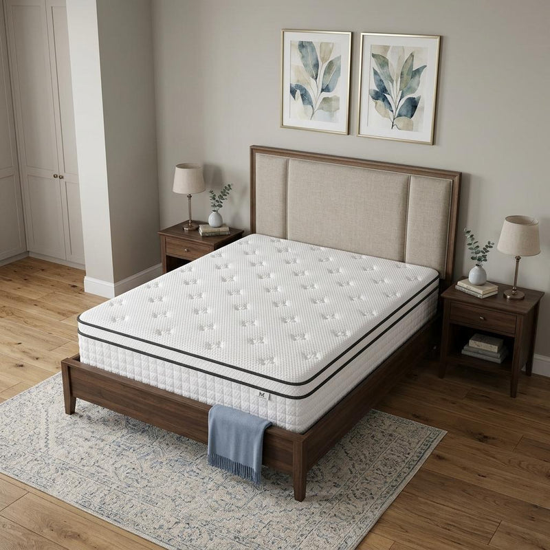 Gel Memory Foam Medium Check Hybrid Mattress - King