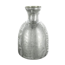 Load image into Gallery viewer, Floral Table Vase - Antiqued Silver
