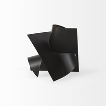 Load image into Gallery viewer, Contempo Antiqued Abstract Sculpture - Black
