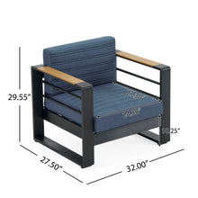 Load image into Gallery viewer, Giovanna - Club Chair Set With Aluminum Frame
