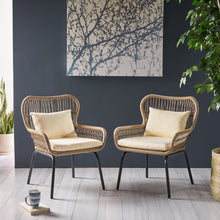 Load image into Gallery viewer, Southport - Club Chair With Woven Rope And Cushions
