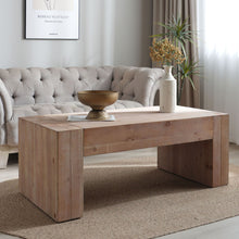 Load image into Gallery viewer, Modern Farmhouse Living Room Block Leg Coffee Table
