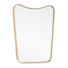 Load image into Gallery viewer, 30" Abstract Metal Framed Accent Mirror - Gold
