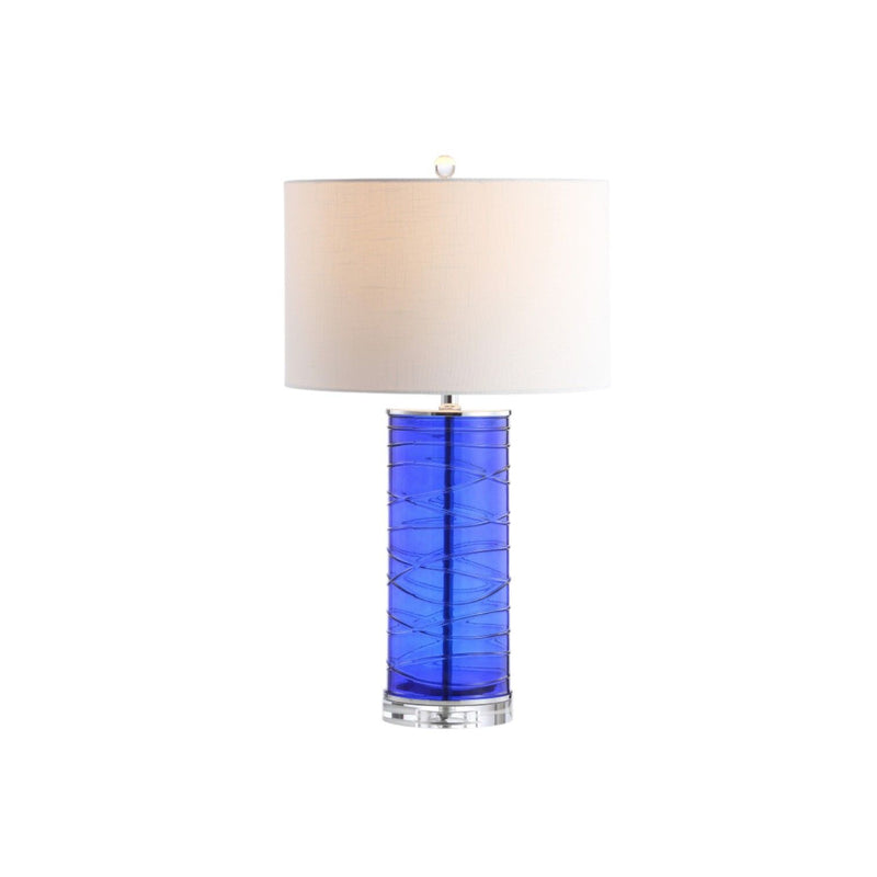 Novelty Table Lamps With Globe Shades (Set of 2) - Cobalt