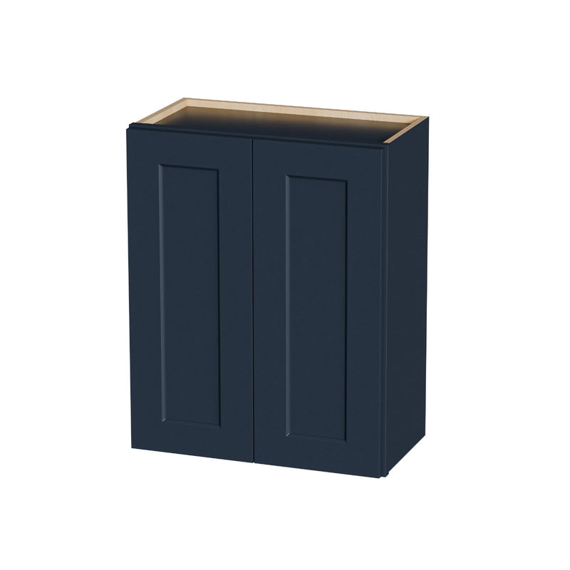 Shaker Wall Cabinet With Soft Close Hinges, Adjustable Shelves, Double Door