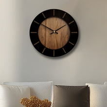 Load image into Gallery viewer, Silent Analog Round Wall Clock (691650) - Brown
