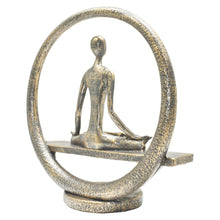 Load image into Gallery viewer, Yoga Meditation Tabletop Sculpture - Pewter
