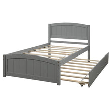 Load image into Gallery viewer, Platform Bed &amp; Headboard, Footboard And Wood Slat Support
