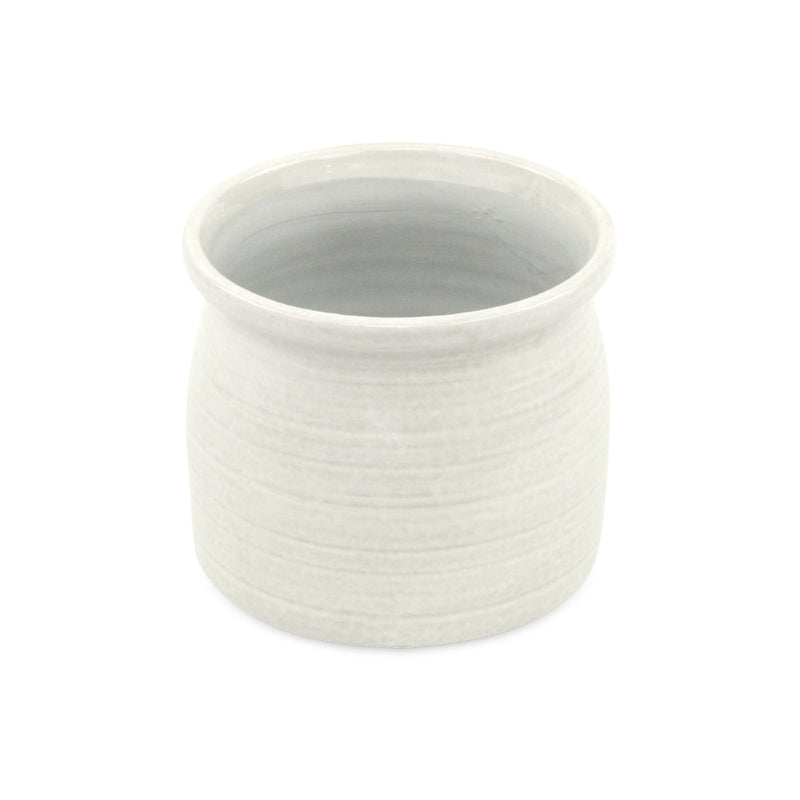 Round Pot Planter (487410) - White