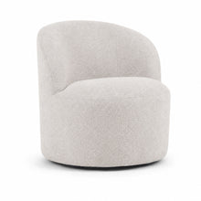 Load image into Gallery viewer, Upholstered Barrel Accent Chair For Living Room - White
