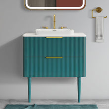 Load image into Gallery viewer, Elena - Modern Bathroom Vanity With Sink With Ample Storage, 2 Soft Close Drawers
