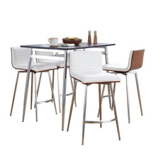 Load image into Gallery viewer, Marcel Mason - 5 Piece Swivel Contemporary Counter Height Dining Set
