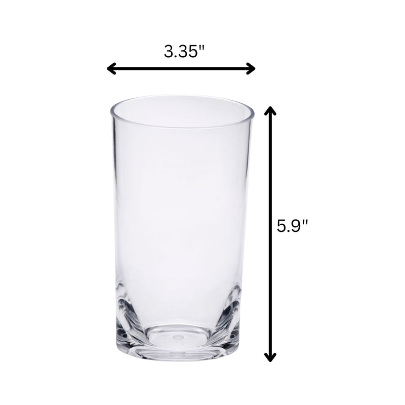 Leading Ware Oval Halo Acrylic Glasses Drinking Set