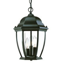Load image into Gallery viewer, Three Light Wide Lantern Hanging Light - Matte Black
