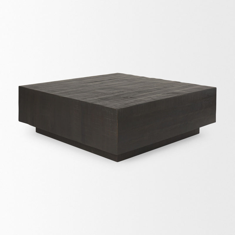 Square Frame Coffee Table - Dark Brown / Brown