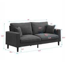 Load image into Gallery viewer, Modern Upholstered 3 Seat Sofa, High Resilience
