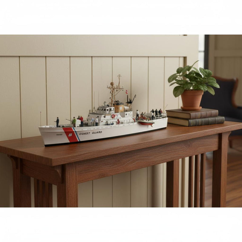 Hand Painted Model Boat (624568) - White