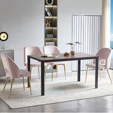 Load image into Gallery viewer, Dining Chairs With Metal Legs And Hollow Back Upholstered Dining Chairs
