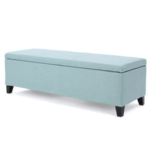 Load image into Gallery viewer, Contemporary Storage Ottoman Bench With Polyester Upholstery
