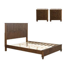 Load image into Gallery viewer, 3 Piece Bedroom Set With Bed And 2 Nightstands
