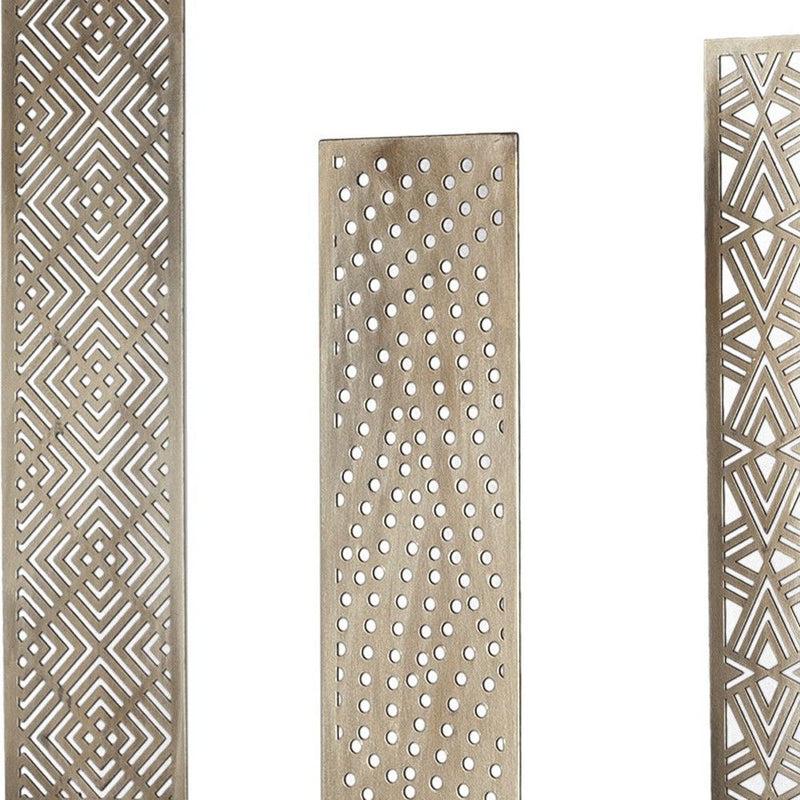 Modern Abstract Tabletop Sculpture (Set of 3) - Gold