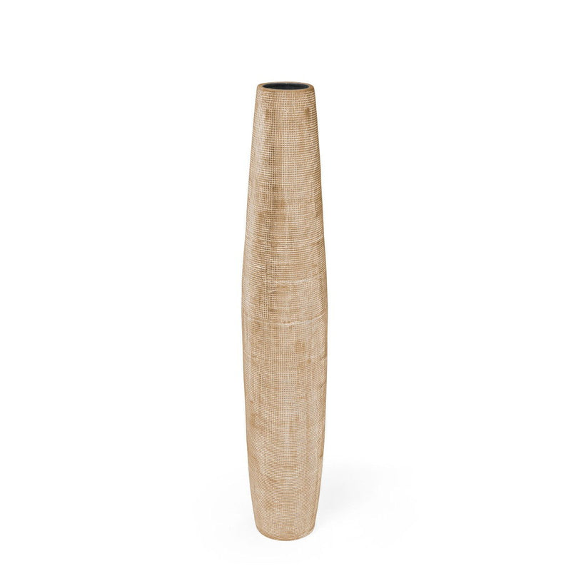 Geometric Cylinder Floor Vase - Gold