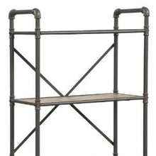 Load image into Gallery viewer, Four Tier Etagere Bookcase - Gray / Brown
