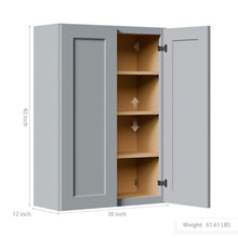 Load image into Gallery viewer, Shaker Wall Cabinet With Soft-Close Doors, Adjustable Shelves
