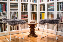 Load image into Gallery viewer, 17" X 17" Wool Chair Pads (Set of 2) - Gray
