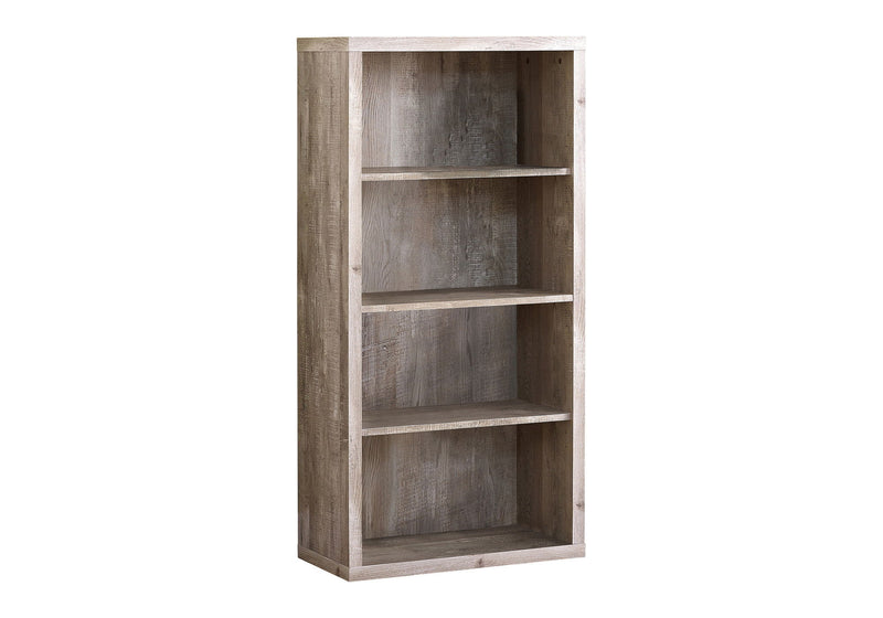 Adjustable Four Tier Bookcase - Taupe