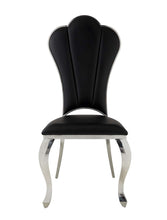 Load image into Gallery viewer, Faux Leather Upholstered Dining Side Chairs (Set of 2) - Black
