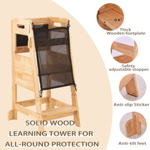 Load image into Gallery viewer, Solid Wood Learning Tower - Wood
