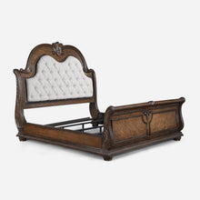 Load image into Gallery viewer, Traditional Style Button Tufted Headboard Sleigh Bed
