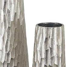 Load image into Gallery viewer, Textured Table Vases (Set of 2) - Silver
