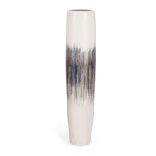 Load image into Gallery viewer, Abstract Tapered Floor Vase (576744) - Cream / Brown / Cream
