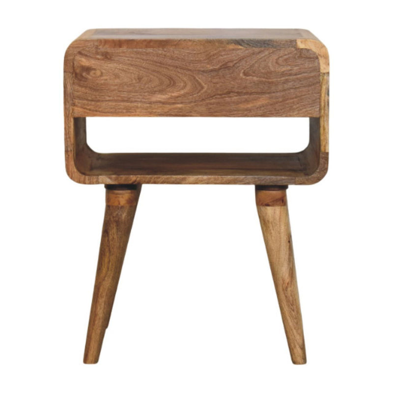 22" Wood 2-Drawer Nightstand - Brown