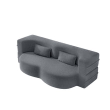 Load image into Gallery viewer, Modern Floor Sofa With 2 Pillows, Twin Size For Living Room
