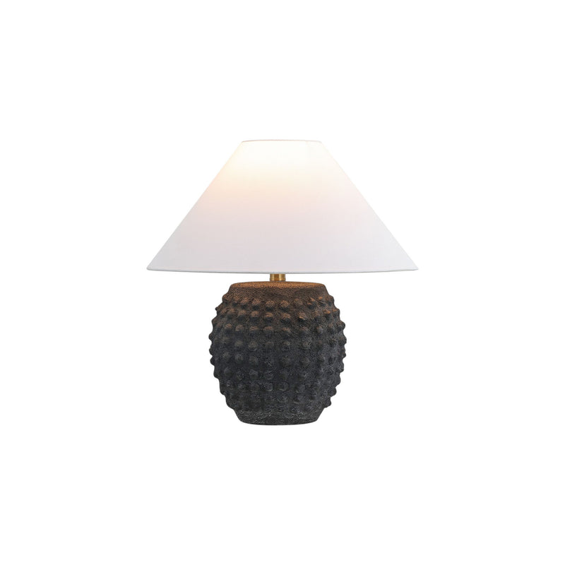 18" Novelty Table Lamps With Empire Shades (Set of 2) - Black / Clear