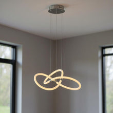 Load image into Gallery viewer, 23'' Metal LED Dimmable Chandelier - Silver
