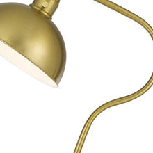 Load image into Gallery viewer, Traditional Shaped Floor Lamp With Antiqued Brass Dome Shade - Brass

